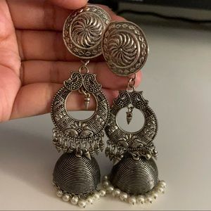 Traditional Indian style earrings long length